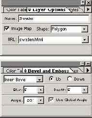 Палитра Layer Options/Effectsв